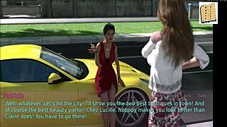 what's the wife and stepmother doing in the game, big ass tits brunette milf blonde cartoon