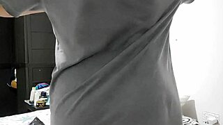 Straight amateur video of an 18-year-old virgin stripping on camera
