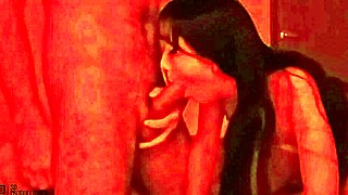 Hidden camera captures naughty stepsiblings in hotel room