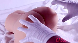 Blonde tattooed babe splits boyfriend's huge cock with intense cumshot