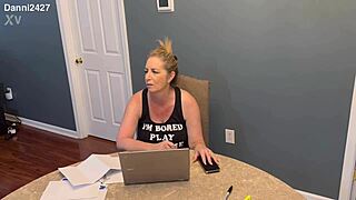 Curvy milf Danni Jones GETS NAUGHTY with fit masseuse at home