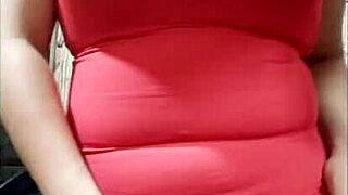 Sexy Chubby Babe Sends Porn to Stepbrother, Seduces Him Home for Sex