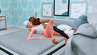 Hey, wanna see futanari girlfriend dominate cheating wife in Sims 4 hentai?