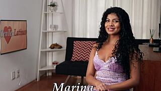 Petite teen gets nailed by a big cock