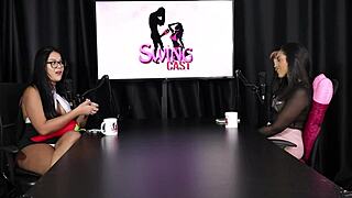 Ever Tried Swinging with Karen Bessa in Sheer Red?