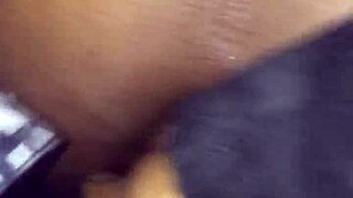 She moans, Fuck my ass sloppy in the car!