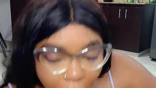 My stepsister gives me a great blowjob and tells me about the value of money