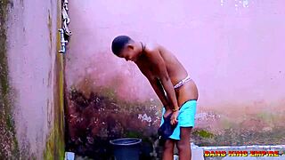 my woman getting FUCKED by the gate man in DOGGYSTYLE with his BIG BLACK COCK