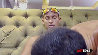 Fodendo meu amigo safado do futebol com força no campo