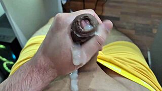 A young and straight twink's solo pleasure experience