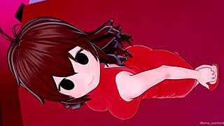 Redhead Girlfriend in 3D Cartoon Gets Hot for Missionary Footjob Play Before Bed