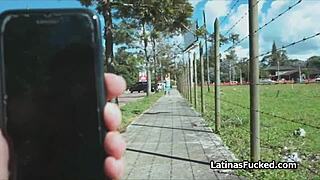 Super Cute Latina Amateur Encounters Cock During First Casting Interview