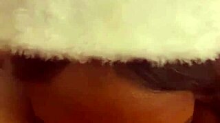 lesbian christmas licking session with my adorable ebony babe, so hot!