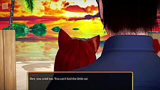 My new family with redhead teen milf and big tits playing erotic game at home