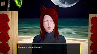 My new family with redhead teen milf and big tits playing erotic game at home