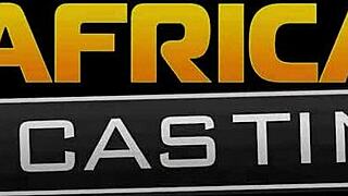 Interracial anal action in homemade African casting scene