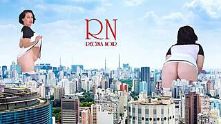 Giantess Without Panties City Walk