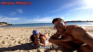 Picking up big ass Cuban Rosie Cage from public beach.