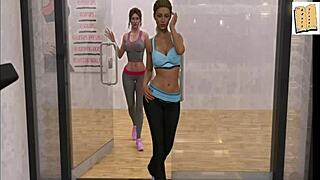 Wife and stepmother play erotic game together 😏