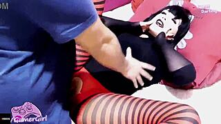 Hot Goth Stepsister Sweetdarling Takes Hard Pounding