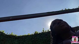 Hey, my ex's friend showed up at carnival camping, and my sweet pussy needed to ride that hard cock! Full video on Red and Sheer.