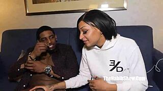 Raw Petite newbie Just Nikki loves giving blowjobs to BBC in LA