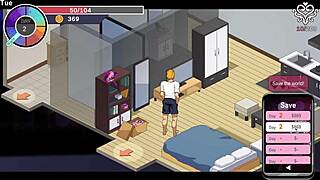 In this NTR game, the bride wife gets creampied and blowjobbed