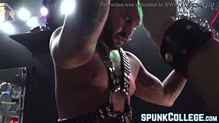 Gay sex slave anally slammed by kinky master