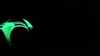 Amateur wife's black light sex in POV