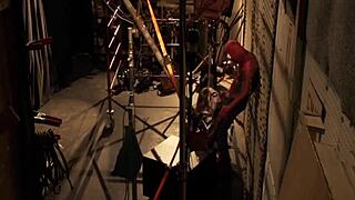 dani daniels in spiderman parody, doggystyle and cowgirl action