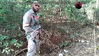 Uber Motoboy Sucks Married Worker in Forest Hideout