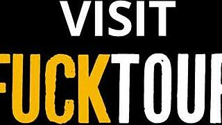 Oh wow, cute 18yo colombian pinned against wall getting deepthroated by tourist 😍