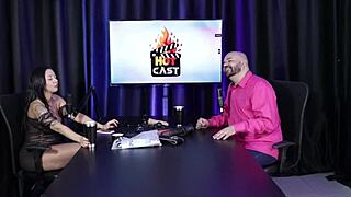 paulo avelar tiv models in hot cast with victoria beatriz sheer red