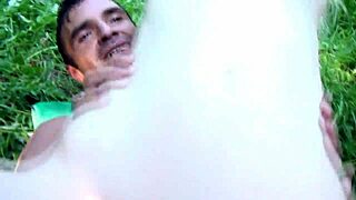 Russian Blonde Girlfriend Sucks and Gets Hardcore Cumshot