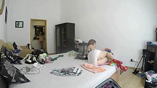 Antonia SHOWS off her sexy legs in heels and panties.