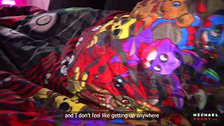 Step-sis gets a hot load after a cinema trip