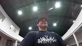 Latina milf pornstar takes interracial cock in pavilion action