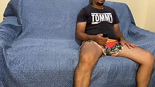 mayemarc1 watching tv in living room brunette sits on dick in dress