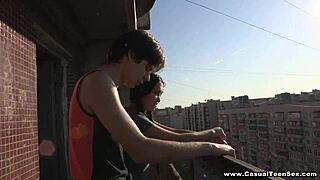 Asian teen Little Rita gets hard cock in her pussy