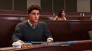 Freshwomen gameplay part 12 shows hardcore riding and monster cock action