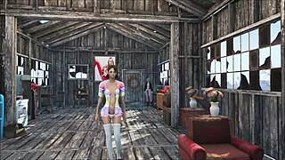 Beautiful bride in Fallout 4 shares some home-made porn