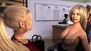 blonde girl in summer hentai adventure