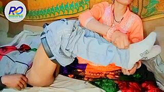 Raw Indian Brother-Sister Action in Salwar Kameez with Hindi Voice