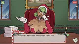 Claus secret surprise! Naughty elf and sexy santa wife in xmas hentai game ep 1!