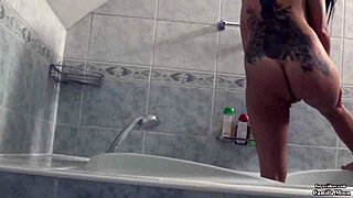 Wow, Camilla Moon fingering herself in bathroom is hot! 🔥