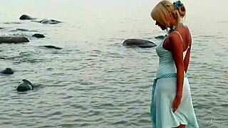 Masha strips down in a softcore solo tease.