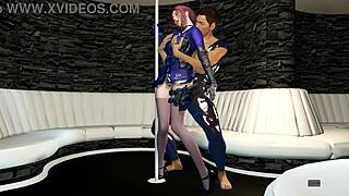 Beauty Officer Gets Hardcore Doggystyle in 3D Animation Part 02