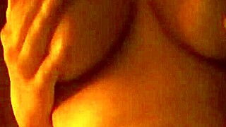 Horny Slut Can't Hold Back, Masturbates with Shaved Pussy and Cums Hard!