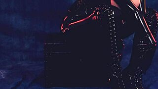 Arya Grander in hot bondage and latex video, the girl next door with big assets