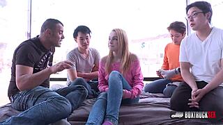 beautiful rebeca sharon gets cumshot on big ass outdoors